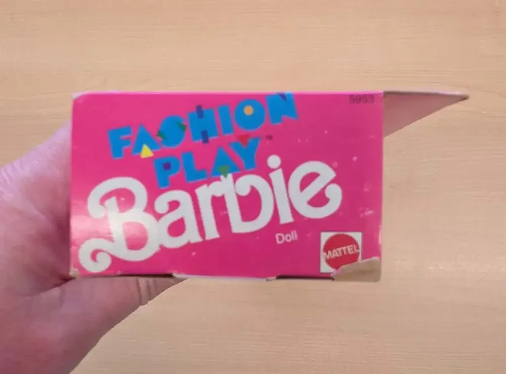 Vintage 1990 Fashion Play Barbie Doll African American Mattel No. 5953 NIB
